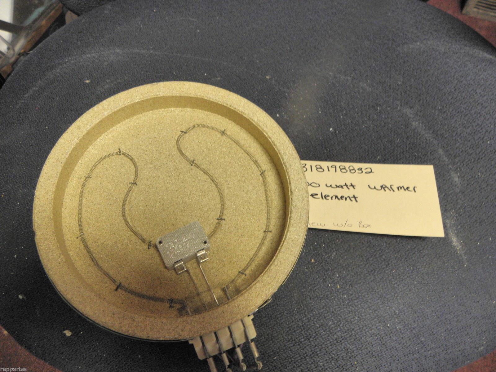 WHIRLPOOL ELECTRIC OVEN 318198832 100W WARMER SURFACE ELEMENT NEW W/O BOX F/S WHIRLPOOL ELECTRIC OVEN 318198832 100W WARMER SURFACE ELEMENT NEW W/O BOX F/S